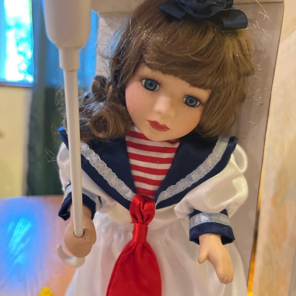 Classic Sailor Doll with Red and Blue Outfit